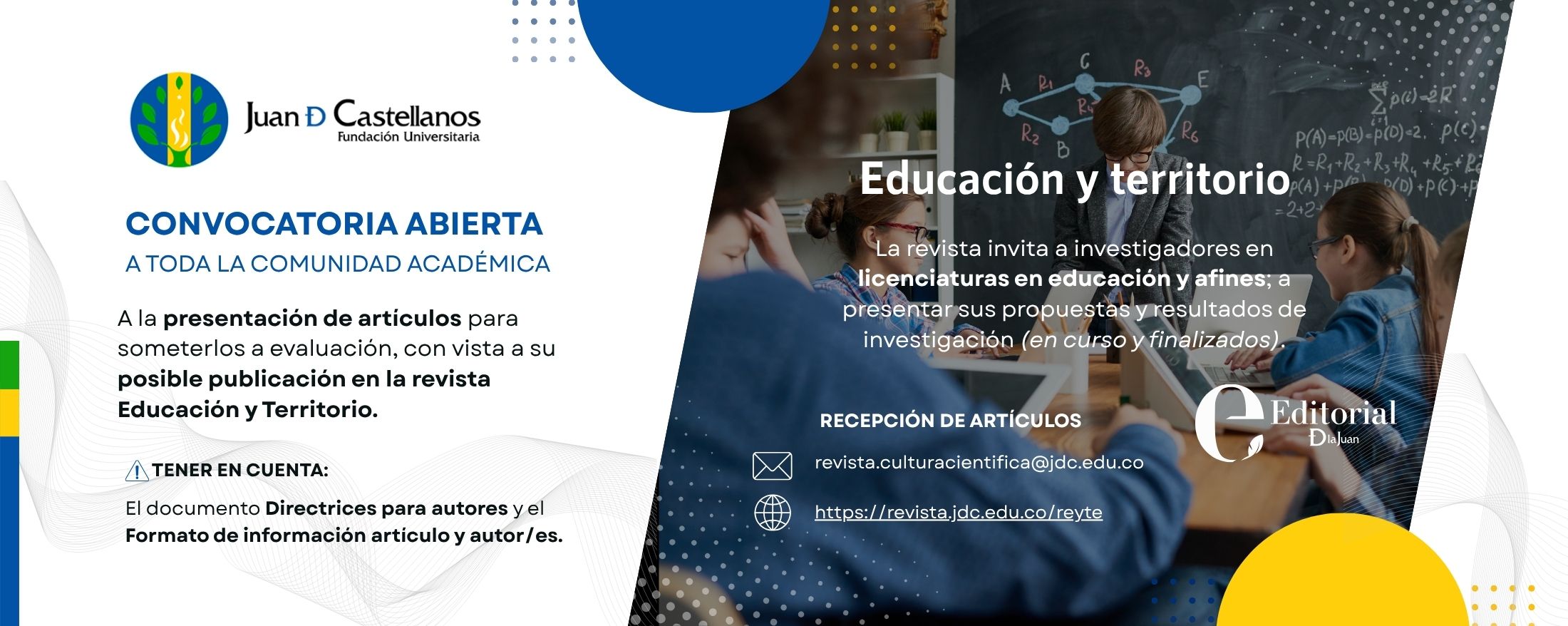 Convocatoria Educación y Territorio - JDC 2025